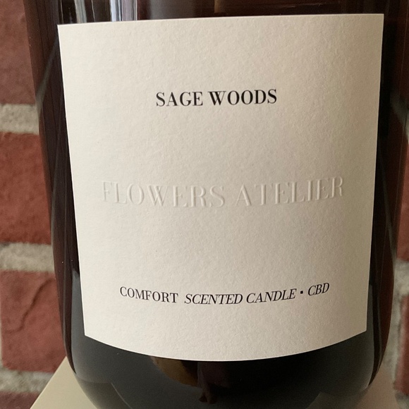 Flowers Atelier Sage Woods 100% Soy-Coconut Wax Candle NEW - Picture 11 of 12